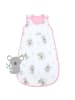 Schlummersack Babyschlafsack, 1.0 TOG in Rosa-Weiß