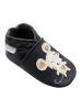 Basrakids Baby Krabbelschuhe aus Leder, weiche Lauflernschuhe mit rutschfester Sohle 