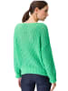 Zero  Grobstrickpullover mit U-Boot Ausschnitt in Bright Green Melange