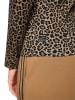 MARC CAIN Tailliertes Langarmshirt – Leo-Print in Braun