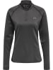 Newline Reißverschluss Sweatshirt Raglanärmel Women 1/2 Damen in FORGED IRON MELANGE