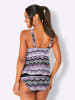 WITT WEIDEN Oversized-Tankini-Top in violett-schwarz-bedruckt