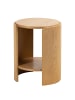 home24 home24 Beistelltisch aus Holzwerkstoff in Echtholzfurnier - Eiche - 88 x 44 x 87 cm in Eiche