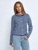Peppercorn Strickjacke in Navy Peony Stripe
