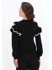 faina Women Sweater in black white