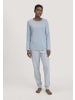 Hessnatur Pyjama Regular in helles jeansblau