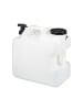 Wasserkanister in Weiß/ Schwarz - 25 Liter