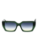 Ana Hickmann Frauen Sonnenbrille Quadratisch Grün