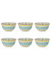 Butlers Schale ORNAMENTS 6er-Set in Grün / Gelb
