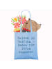 Mr. & Mrs. Panda Shopping Tasche Spruch Polizist Held mit Spruch in Sky Blue