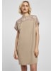 Urban Classics Urban Classics Damen Ladies Lace Tee Dress in softtaupe
