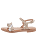 Les Tropéziennes par M Belarbi Flache Ledersandale Kind Bonbon Beige