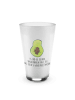 Mr. & Mrs. Panda Glas Avocado Kern mit Spruch in Transparent