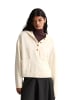 Marc O'Polo DENIM Merino-Strick-Hoodie oversize in White Blush
