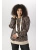 Aniston PLUS Kapuzensweatshirt in beige-schwarz-offhite