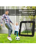 HOMCOM Fußball Rebounder,128L x 118B x 120H cm,Schwarz
