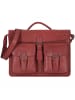 Greenland Nature Aktentasche Leder 40 cm bordeaux