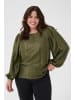 KAFFE curve Langarm-Bluse KCrizza Regular fit in Ivy Green