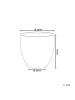 Beliani Outdoor Blumentopf KANNIA in Grau - (W) 55 x (H) 53 x (L) 55 cm