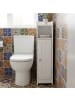 relaxdays Badezimmerschrank in Weiß - (B)18 x (H)80 x (T)20 cm