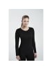 DEVOLD W JAKTAMERINO 200 SHIRT in Schwarz