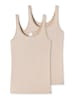 Schiesser Trägertop (Tops) 2er-Pack Modal Essentials in Sand