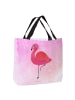 Mr. & Mrs. Panda Shopper Flamingo Classic ohne Spruch in Aquarell Pink