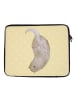 Mr. & Mrs. Panda Laptop Sleeve Otter Kopfüber ohne Spruch in Gelb Pastell