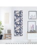 WALLART Garderobe - Weiße Blumen vor Blau in Blau