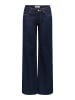 ONLY Jeans mit weitem Bein in Dark Blue Denim