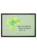 Mr. & Mrs. Panda Fußmatte Blume Kleeblatt mit Spruch in Blattgrün