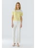 Oui Pullover in white yellow