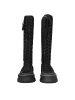 Max Mara Schwarz Stoff Schnür- Stiefel