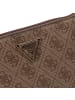 Guess Laurel Clutch Tasche 24 cm in latte logo
