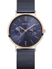 Bering Armbanduhr Classic Silber in blau