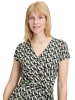 Betty Barclay Jerseykleid mit V-Ausschnitt in Dark Blue/Green