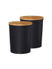 Ritzenhoff & Breker 2er Set Vorratsdosen Jasper in Schwarz-Braun 1,8 l in schwarz-braun