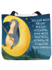 Mr. & Mrs. Panda Shopper Tasche Pinguin Mond Design mit Spruch in Weiß