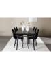 ebuy24 Essgruppe Ellis (7-teilig) Schwarz 85 x 230 cm