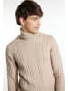 MO Herren Pullover Mit Zopfstrick in Kamel