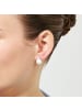 Luxenter Luxenter white pearl earrings with silver finish - Raver