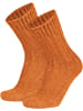 normani 2 Paar WollSocken aus Alpaka- und Schafwolle in Orange