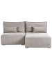 Beliani Modulsofa NERBO in Grau/Braun - (W) 200 x (H) 97 x (L) 154 cm