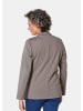 GOLDNER Kurzgröße:  Blazer mit Reverskragen, Paspeltaschen in taupe