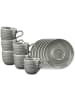 6er Set Espressotassen mit Untertassen Terra in Perlgrau 0,09 l