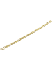 Adeliás Unisex Armband – Panzerarmband aus Edelstahl 18+1 cm in gold