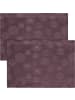 Erwin Müller Jacquard, Baumwollmischung Tischset 2er-Pack Calvia in mauve