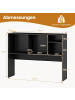 COSTWAY Schreibtischregal 94 x 25 x 73 cm in Schwarz