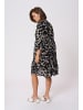 Kaffe Kleid KAhera A-shape in Black/Chalk/Red Petit Fleur