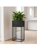 relaxdays Blumenständer "A" in Schwarz - (B)30.5 x (H)61 x (T)30.5 cm